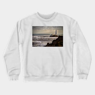 St Mary's Island in December Crewneck Sweatshirt